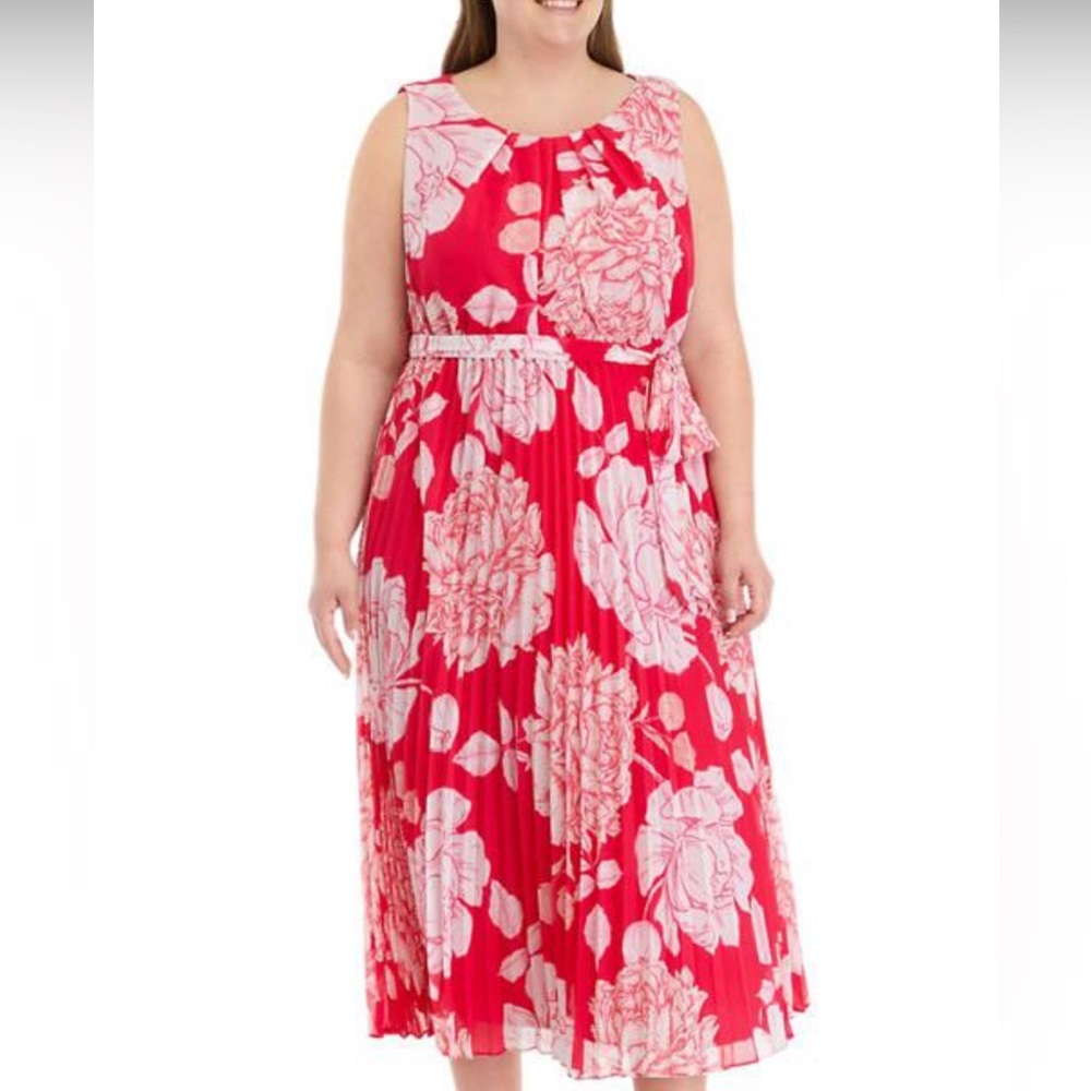 Sandra Darren Red Halter Sundress for Weddings